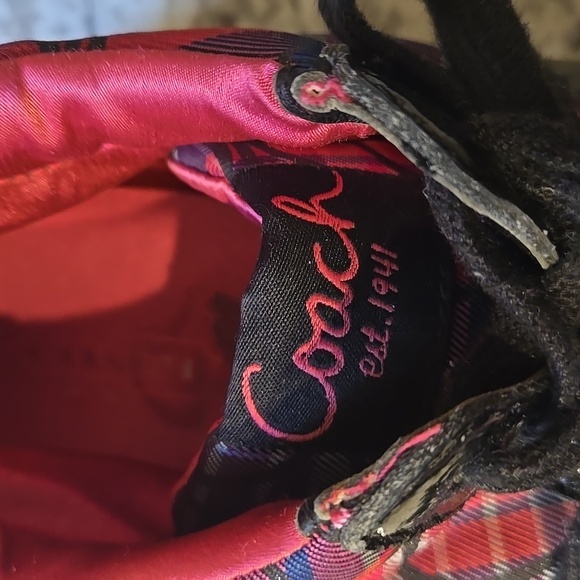 Coach Finch High Top Pink Plaid Sneaker - Picture 5 of 12